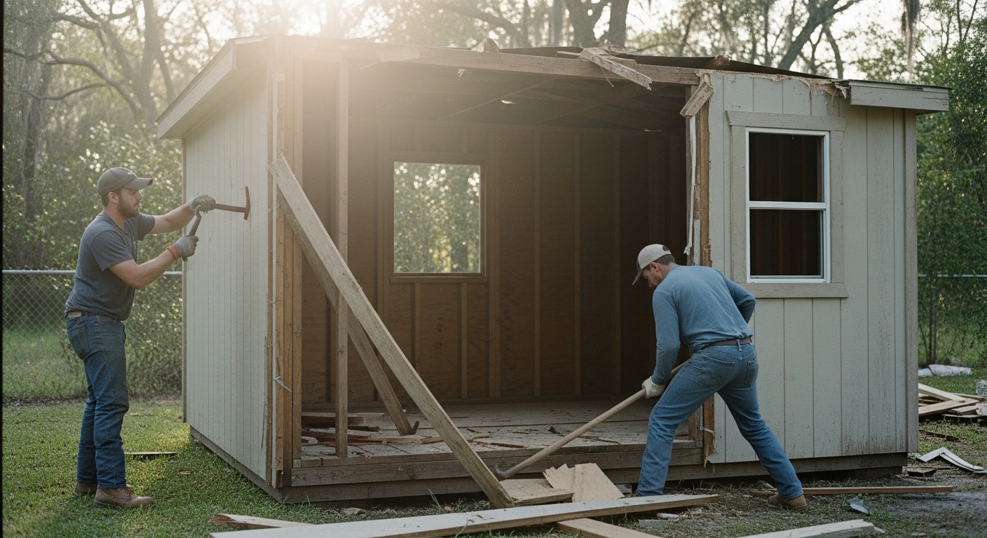 Shed Demolition in Cheval, FL | Call Junk Guyz